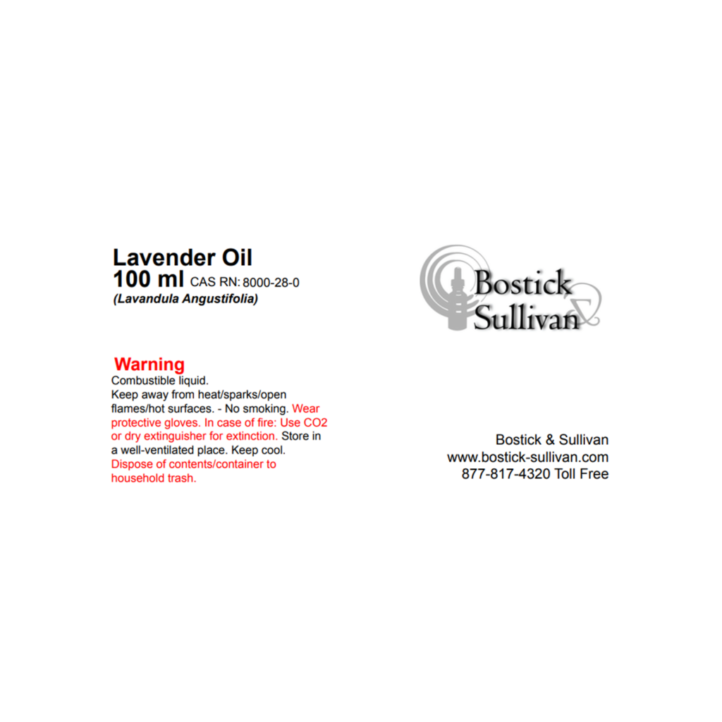Lavender Oil Bostick & Sullivan
