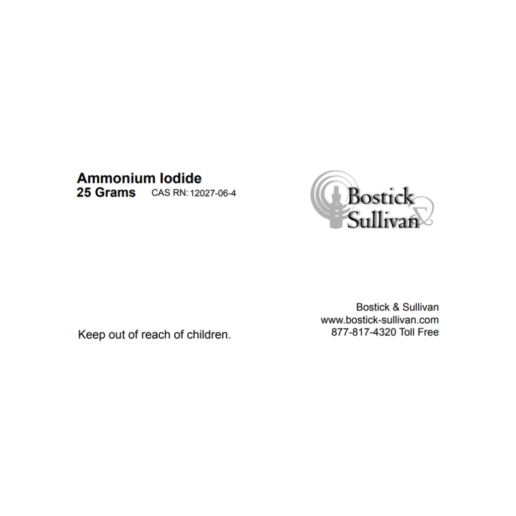 Category: Wet Plate Chemicals - Bostick & Sullivan