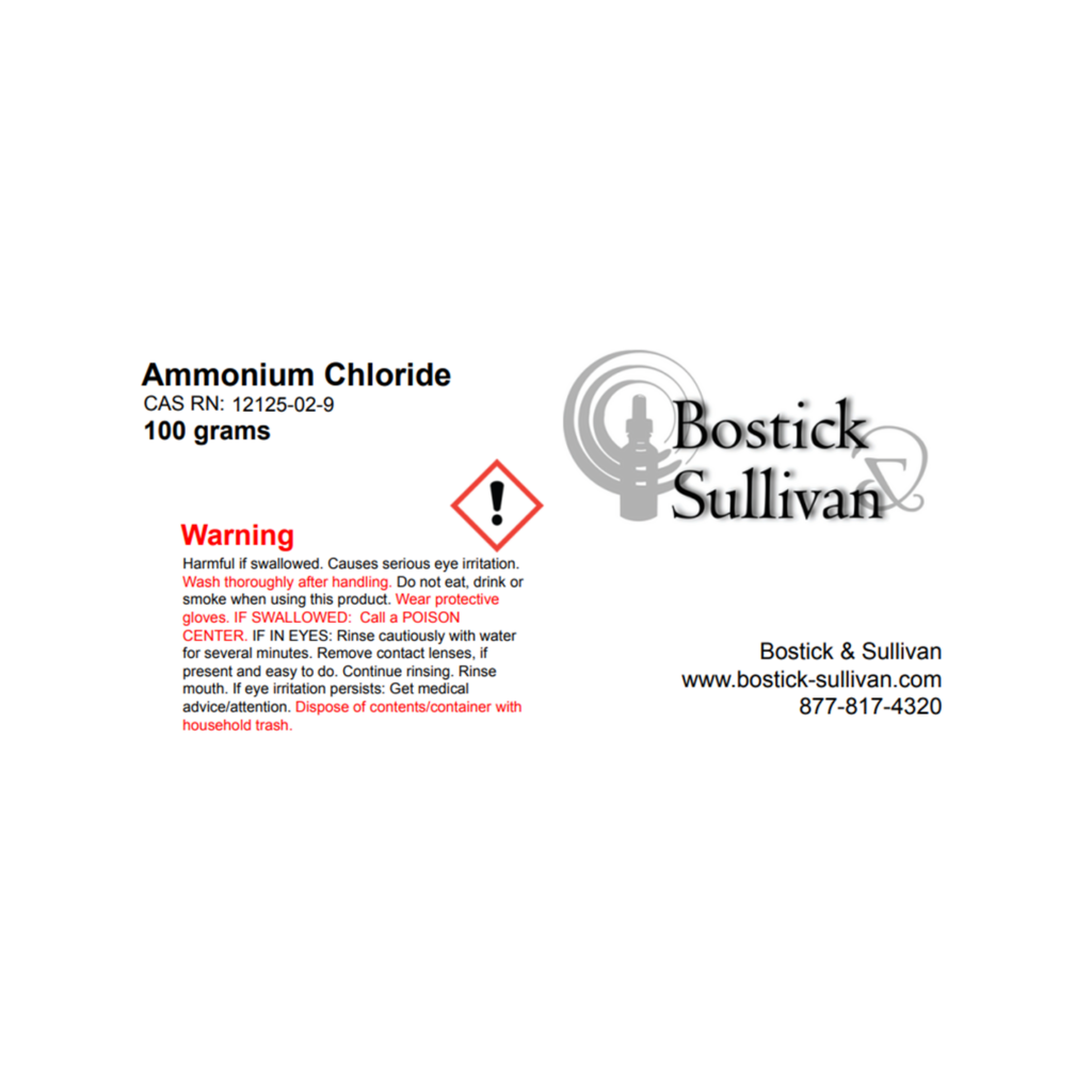 Ammonium Chloride Bostick & Sullivan