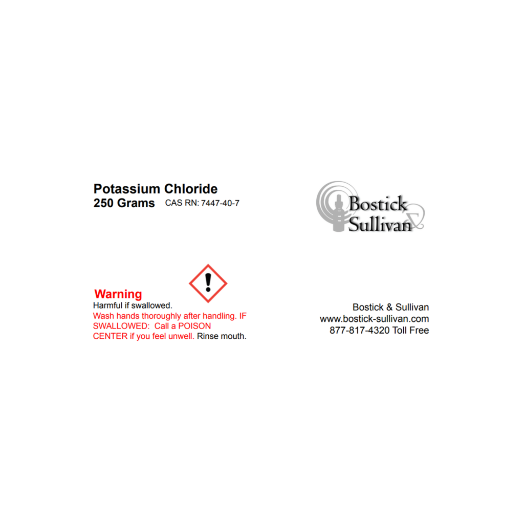 Potassium Chloride Bostick & Sullivan